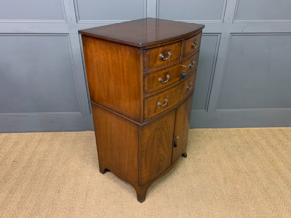 Edwardian Inlaid Mahogany Cupboard View VII