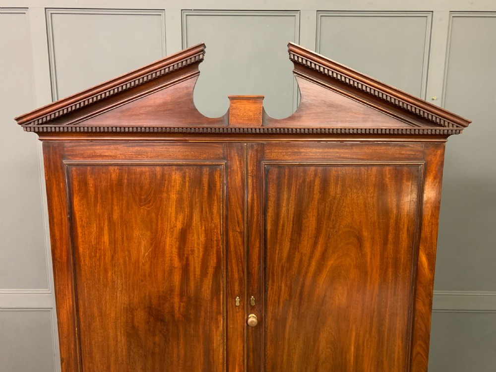 Georgian Mahogany Linen Press View IV