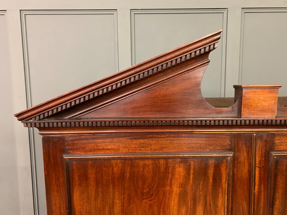 Georgian Mahogany Linen Press View XIII