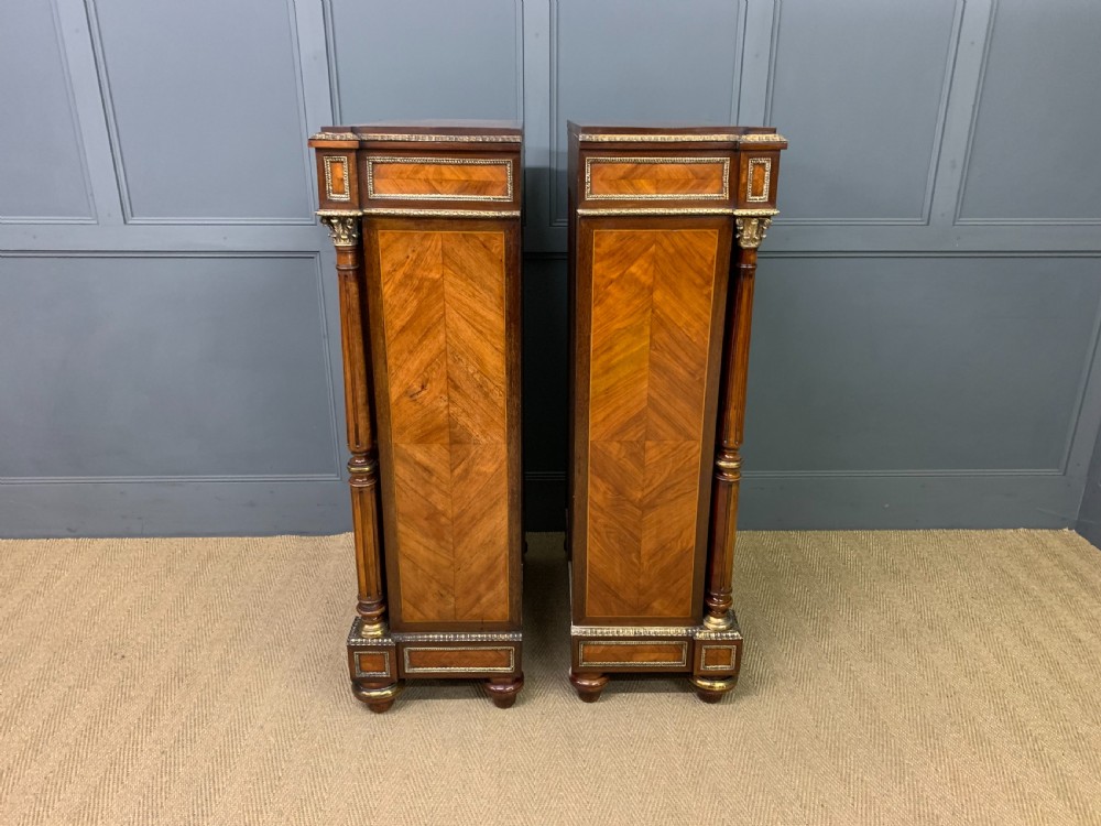 Pair of 19th Century Kingwood Pier Cabinets View VI