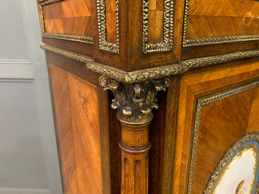 Pair of 19th Century Kingwood Pier Cabinets View XIX