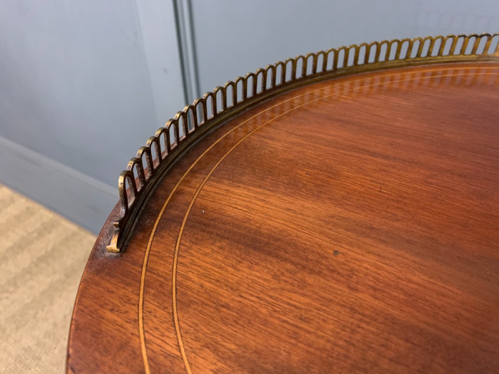 Inlaid Mahogany Lamp Table View IV
