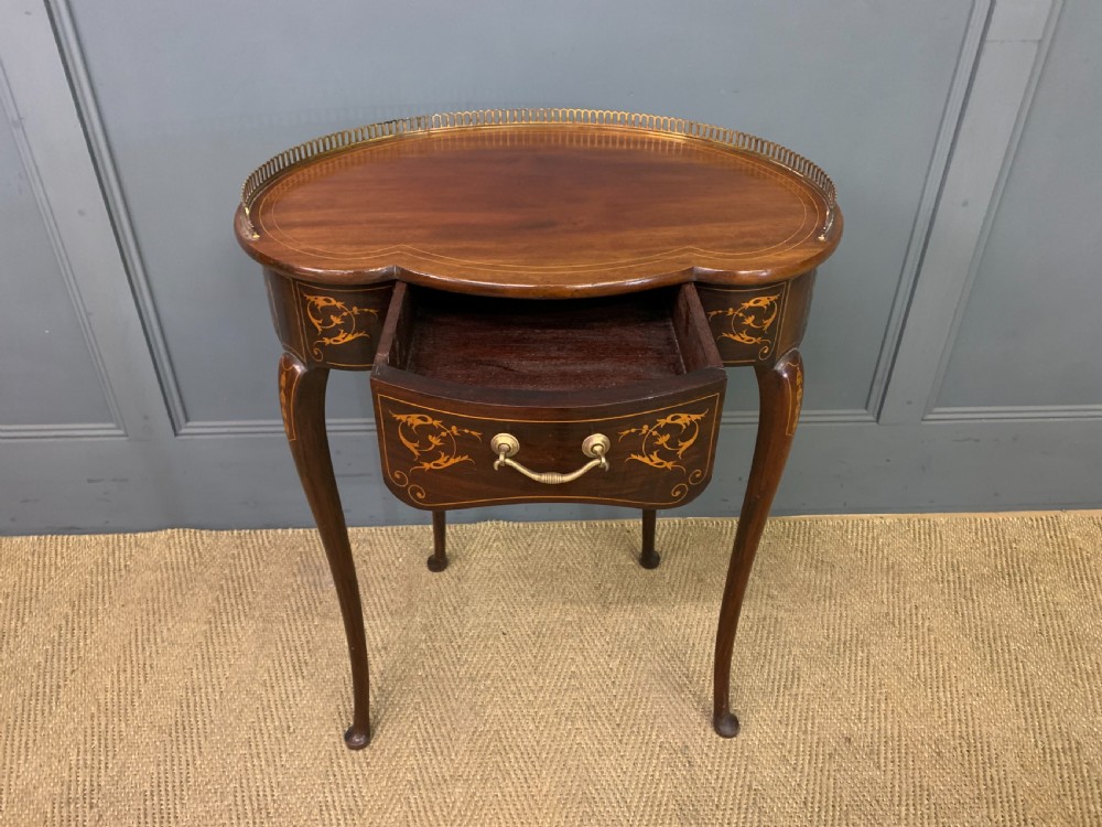 Inlaid Mahogany Lamp Table View VI
