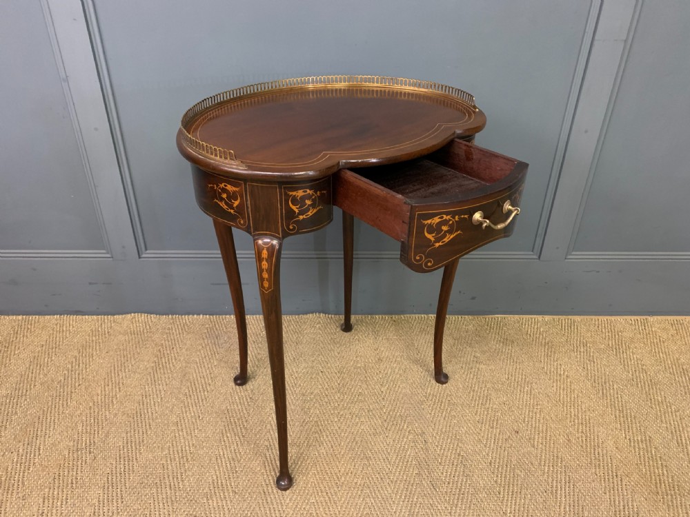 Inlaid Mahogany Lamp Table View VII