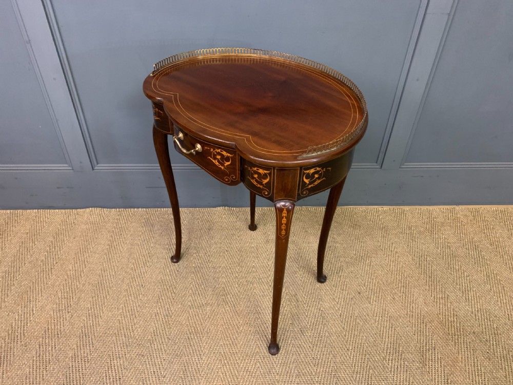 Inlaid Mahogany Lamp Table View IX