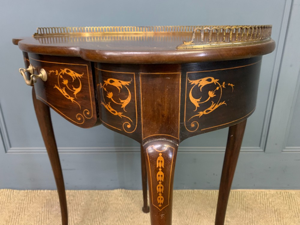 Inlaid Mahogany Lamp Table View X