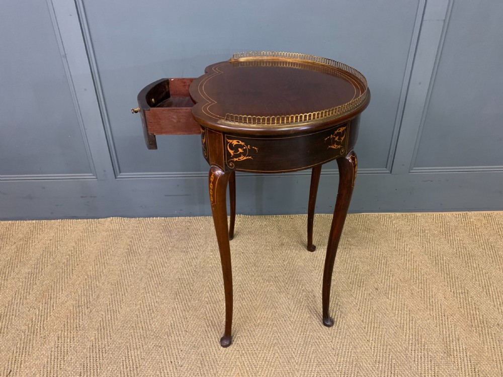 Inlaid Mahogany Lamp Table View XI