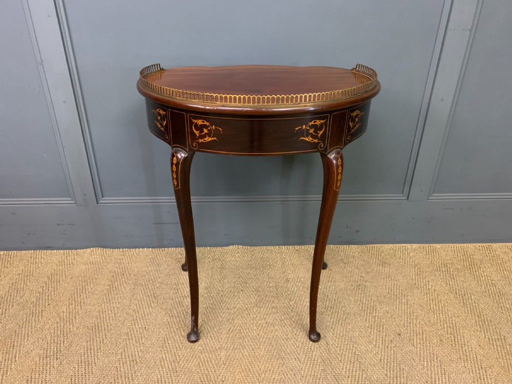 Inlaid Mahogany Lamp Table View XII