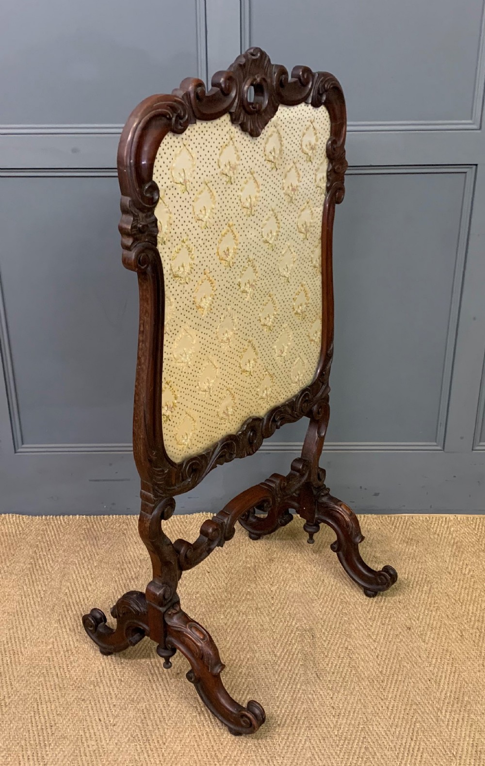 Victorian Rosewood Firescreen