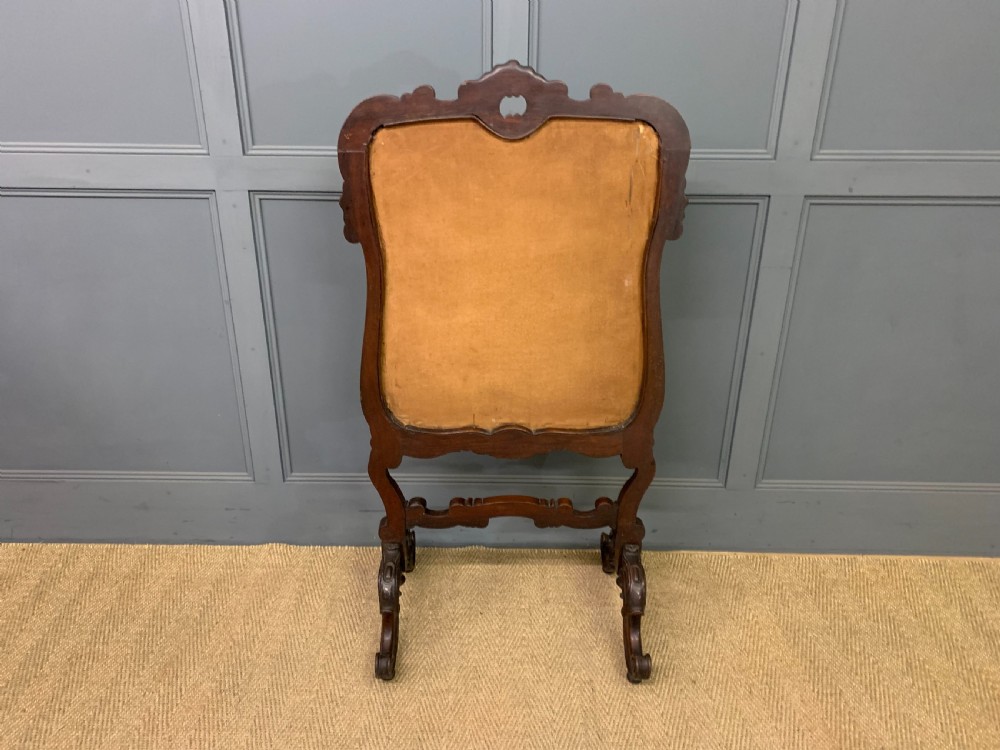 Victorian Rosewood Firescreen View IX