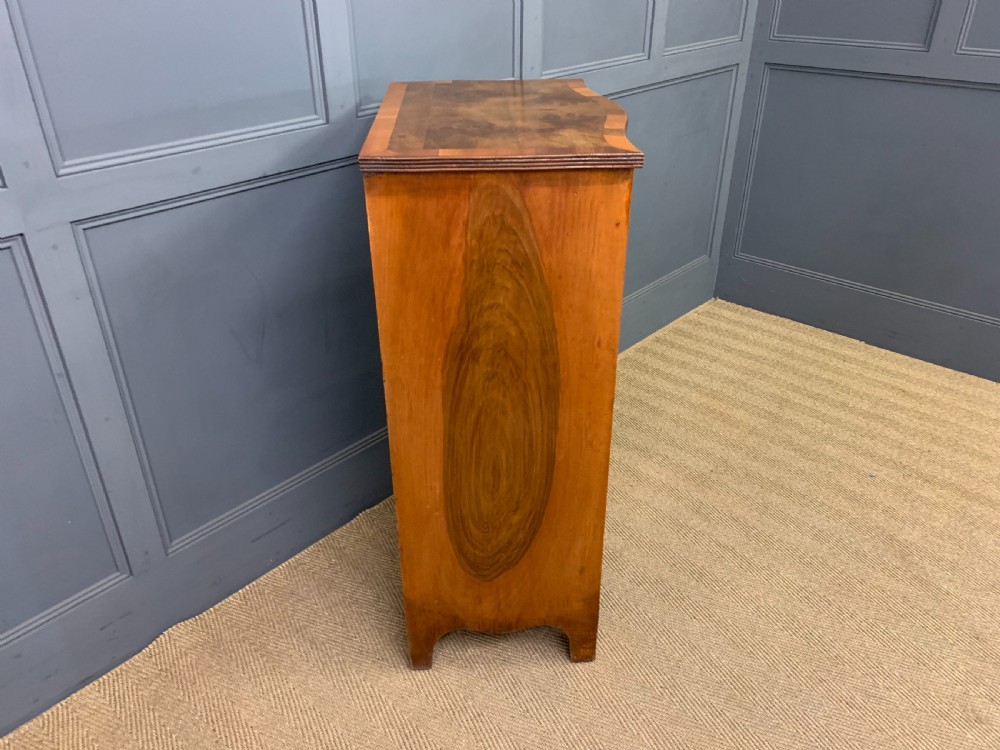 Burr Walnut Serpentine Chest of Drawers View VIII