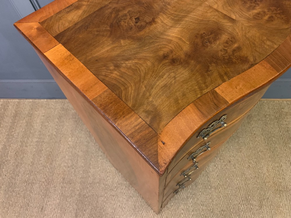 Burr Walnut Serpentine Chest of Drawers View IX