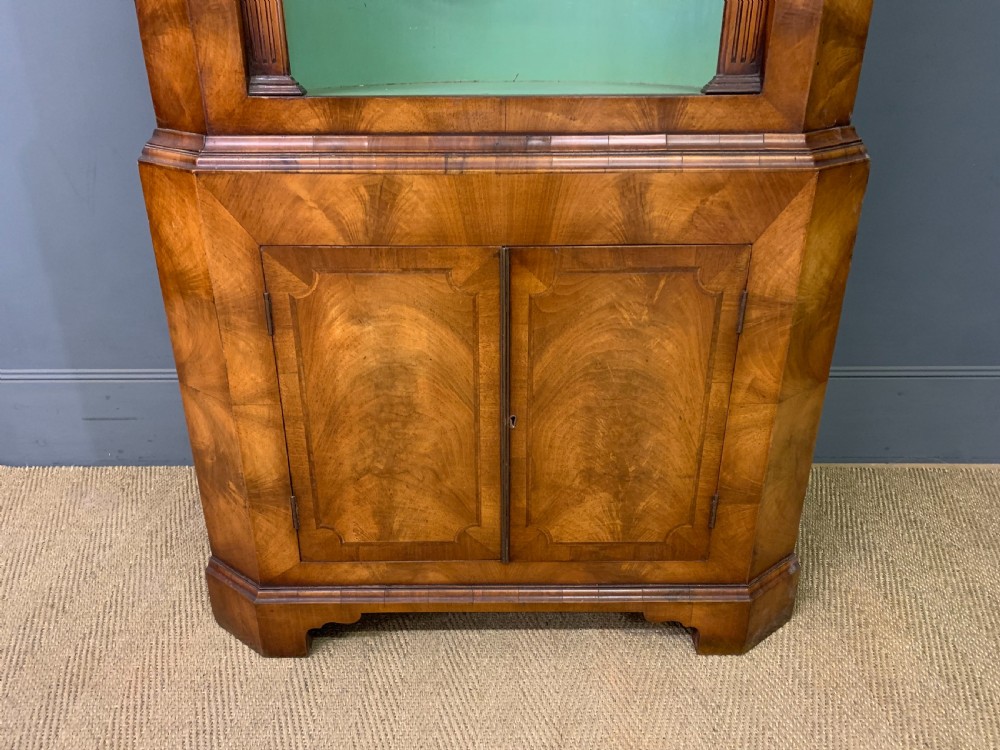 Burr Walnut Corner Cupboard View II