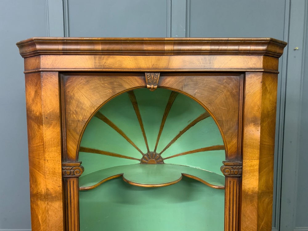 Burr Walnut Corner Cupboard View VI