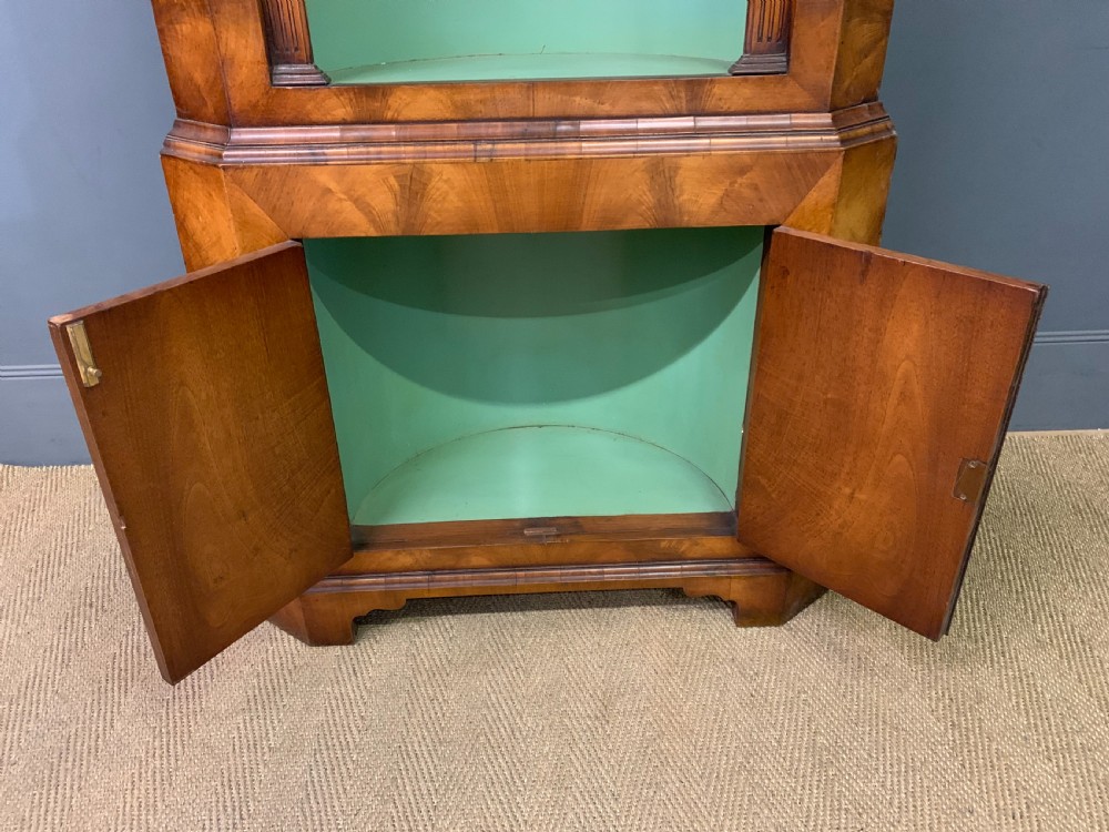 Burr Walnut Corner Cupboard View XI