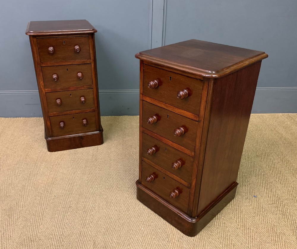Pair of Victorian Mahogany Bedside Chests