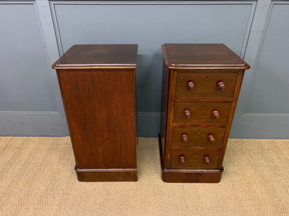 Pair of Victorian Mahogany Bedside Chests View IV
