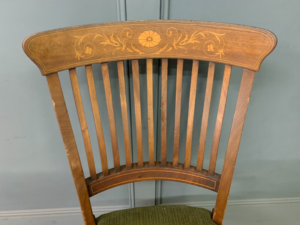 Set of 4 Inlaid Chairs by Maple & Co. View III