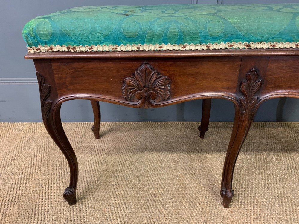 Rococo Style Mahogany Duet Stool View IV