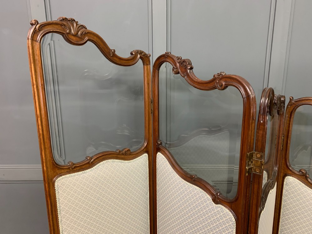 Mahogany 4 Fold Dressing Screen View II