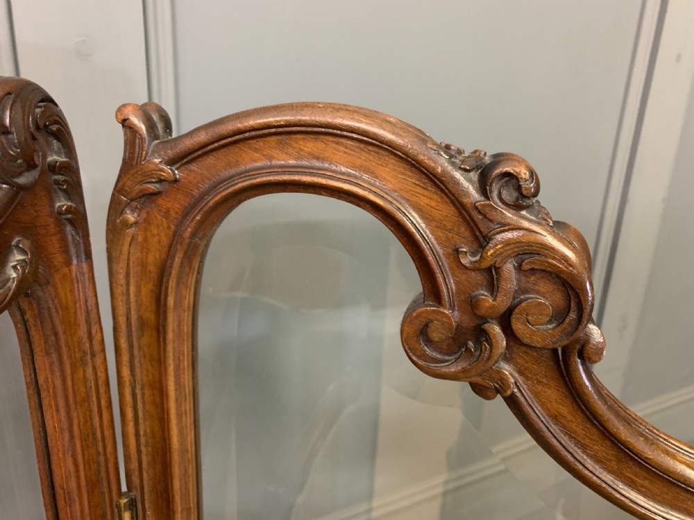 Mahogany 4 Fold Dressing Screen View IV