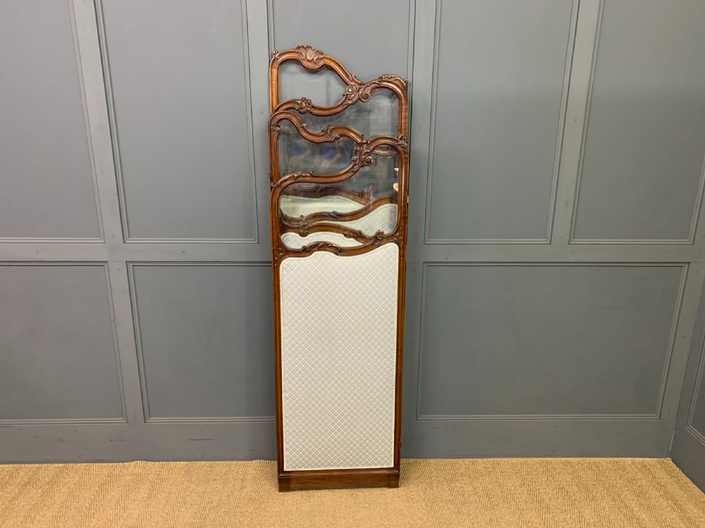 Mahogany 4 Fold Dressing Screen View VIII
