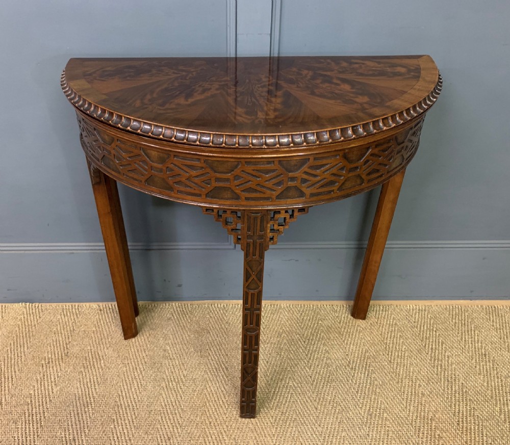 Mahogany Chippendale Style Card Table