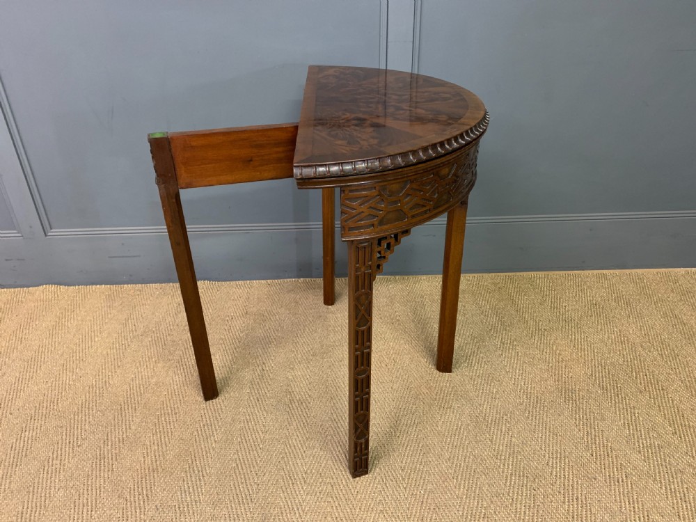 Mahogany Chippendale Style Card Table View VII