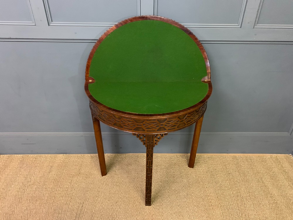 Mahogany Chippendale Style Card Table View X