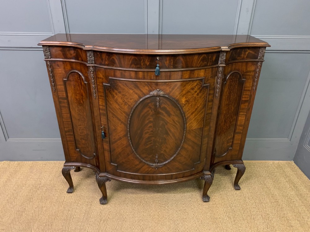 Pair of Flame Mahogany Commodes View V