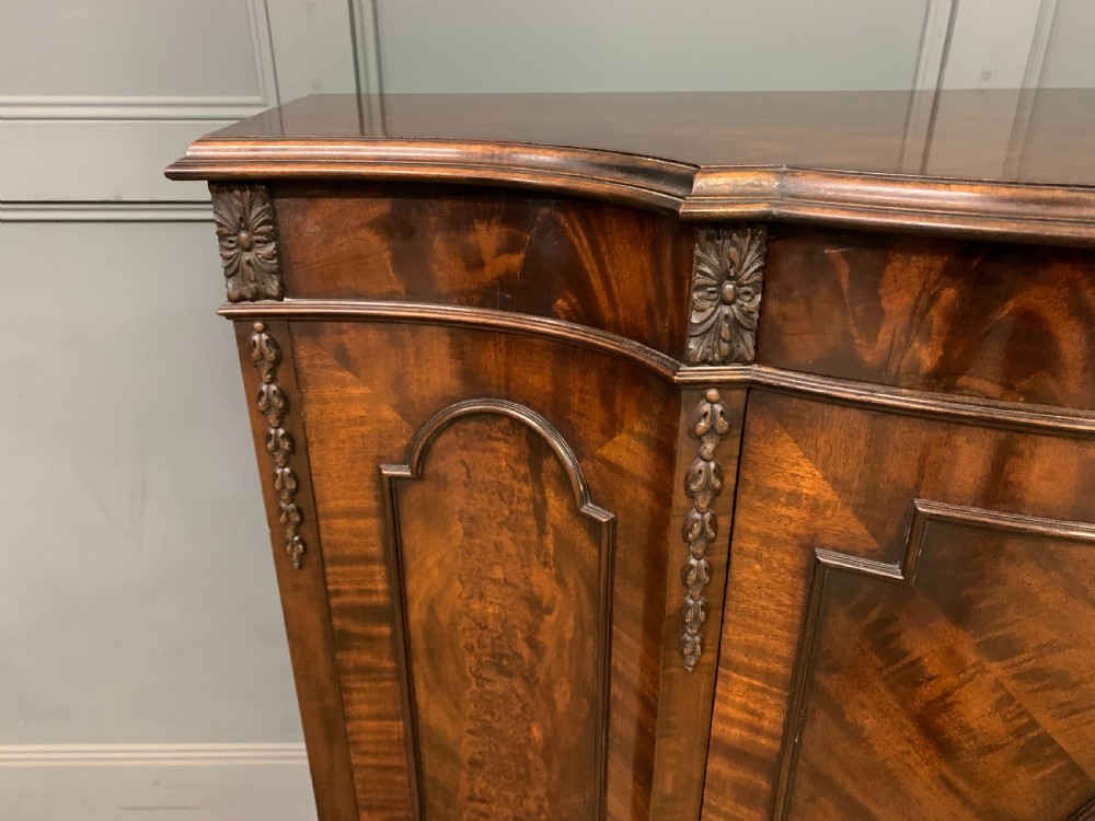 Pair of Flame Mahogany Commodes View X