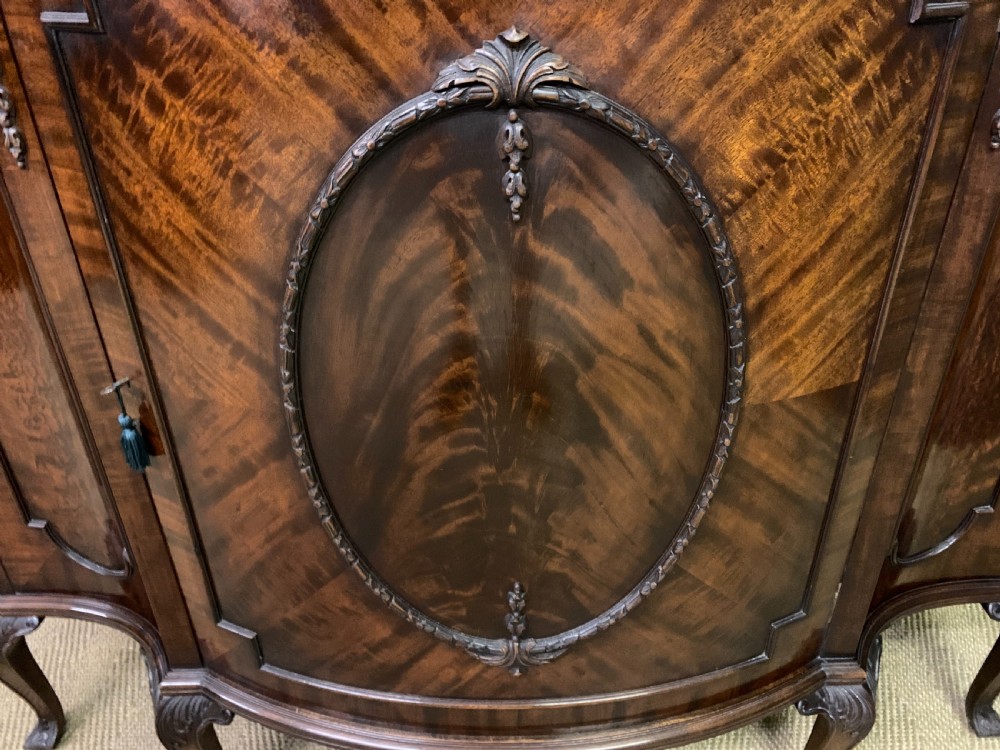 Pair of Flame Mahogany Commodes View XII