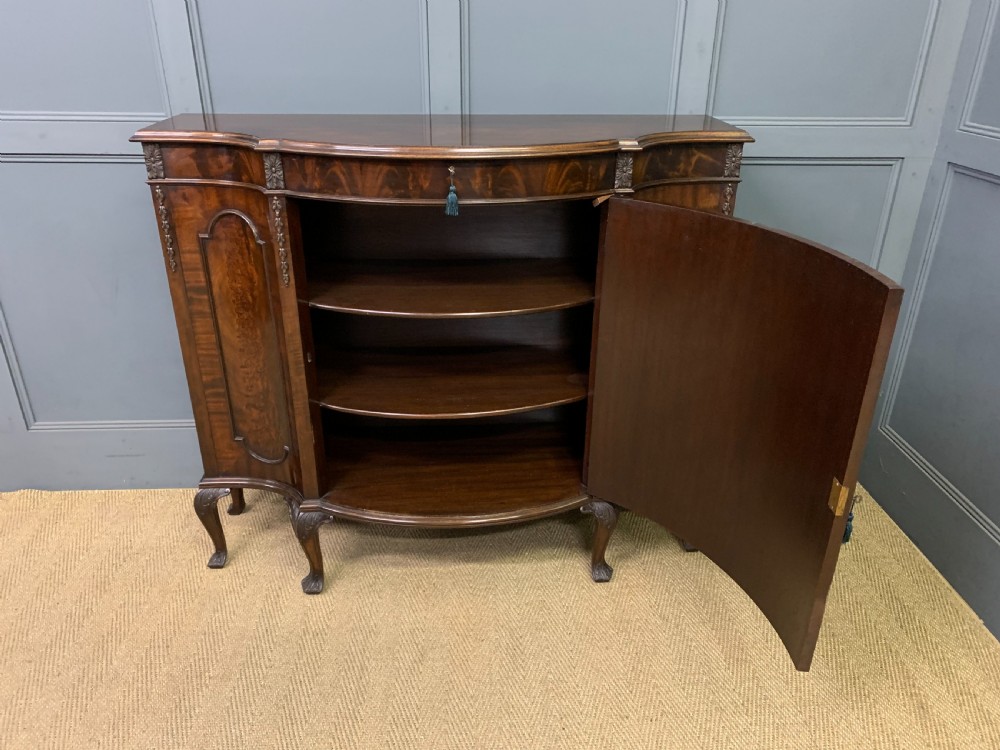 Pair of Flame Mahogany Commodes View XIV