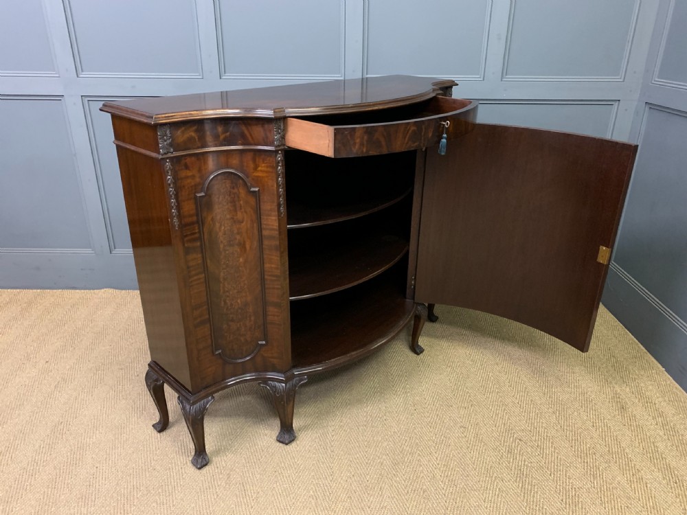 Pair of Flame Mahogany Commodes View XVIII
