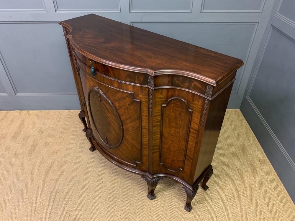 Pair of Flame Mahogany Commodes View XIX