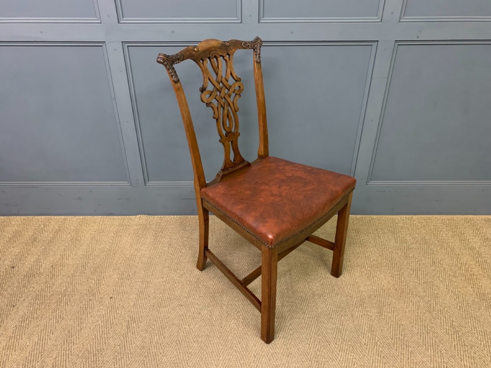 Set of 8 Mahogany Chippendale Style Dining Chairs View IX