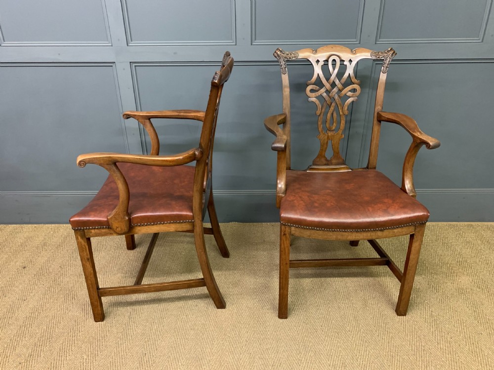 Set of 8 Mahogany Chippendale Style Dining Chairs View XI