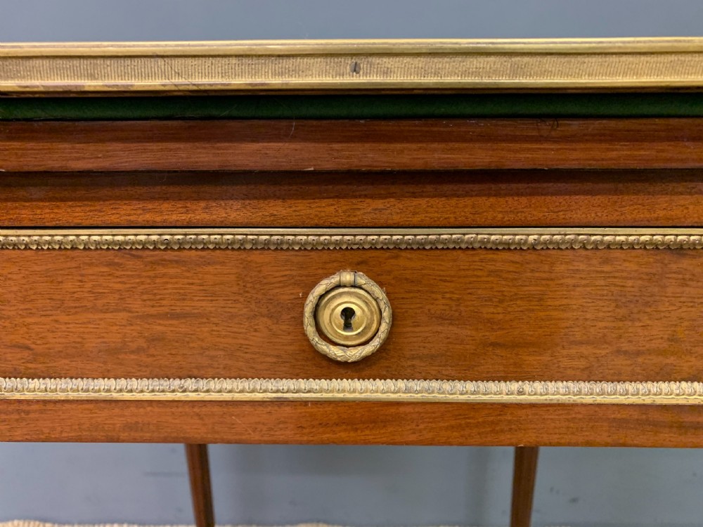 Mahogany Envelope Card Table by Lampre of Paris View V