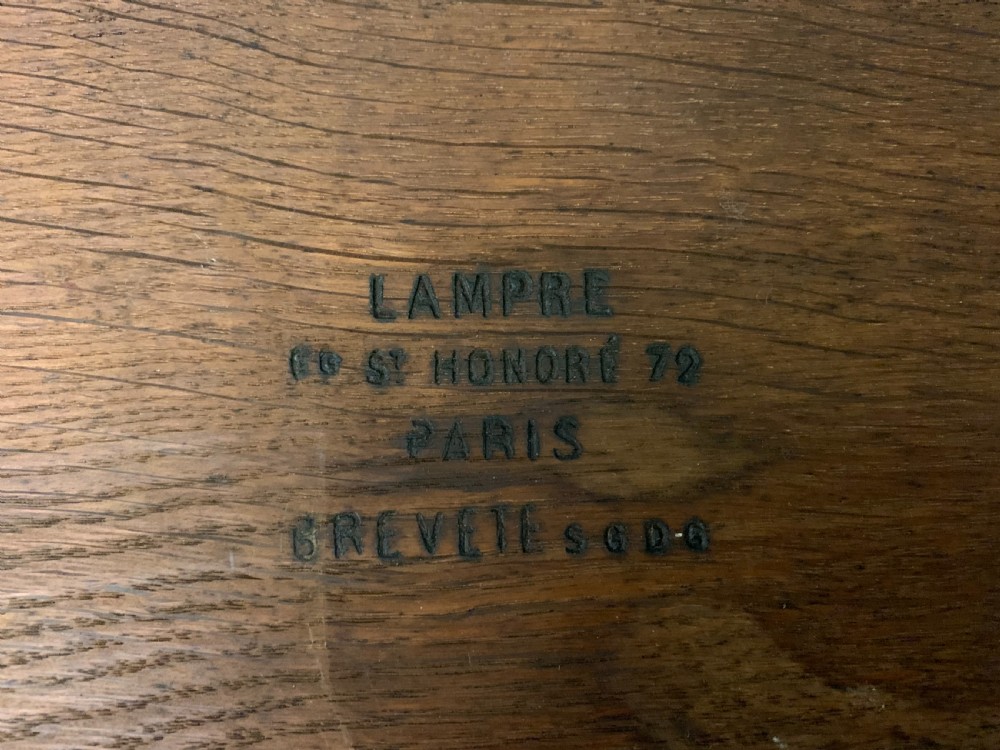 Mahogany Envelope Card Table by Lampre of Paris View XX