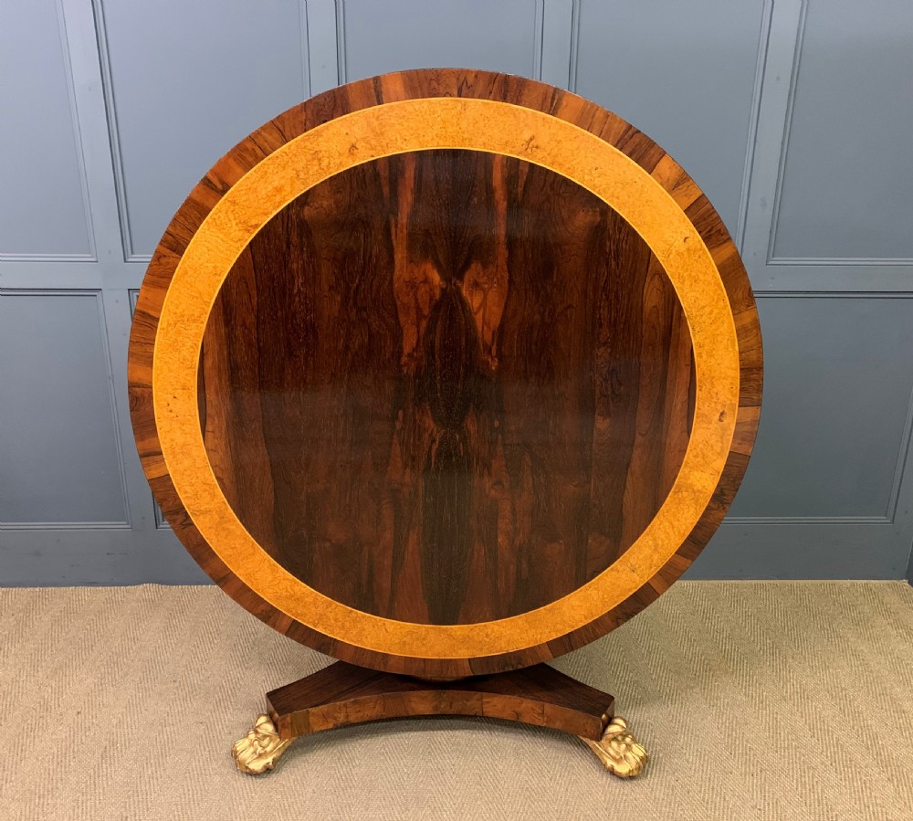 Regency Period Rosewood Loo Table
