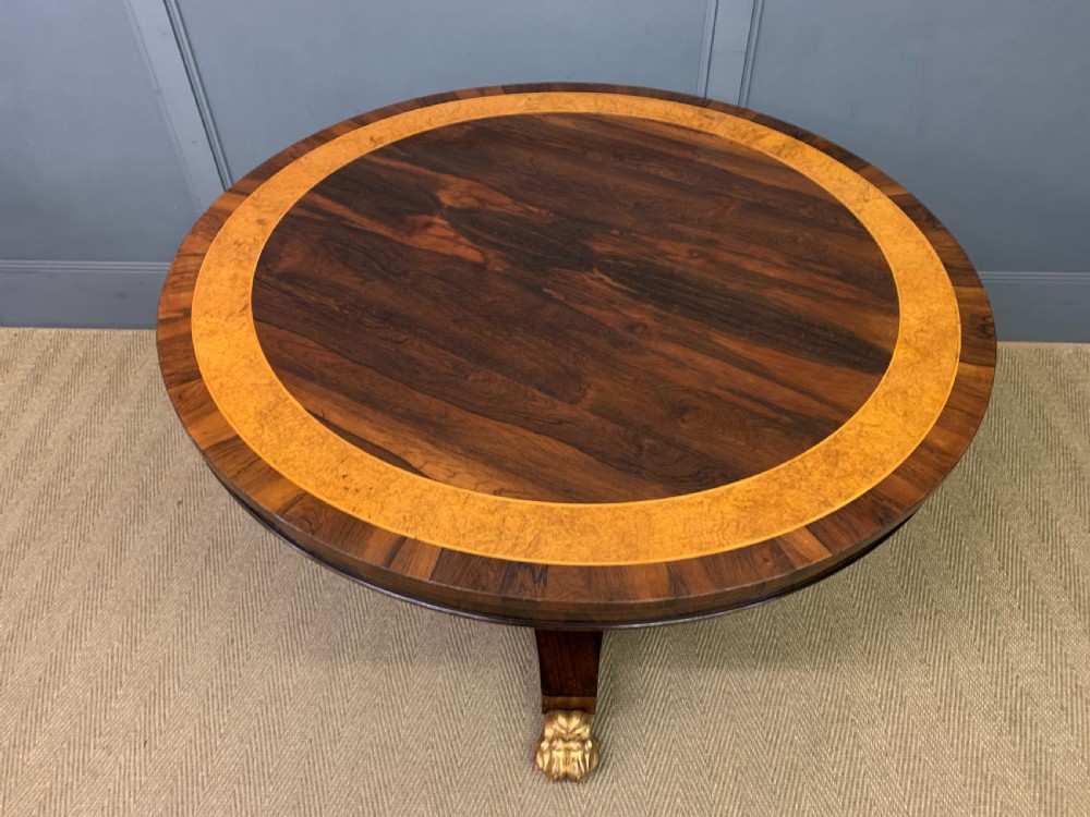 Regency Period Rosewood Loo Table View II
