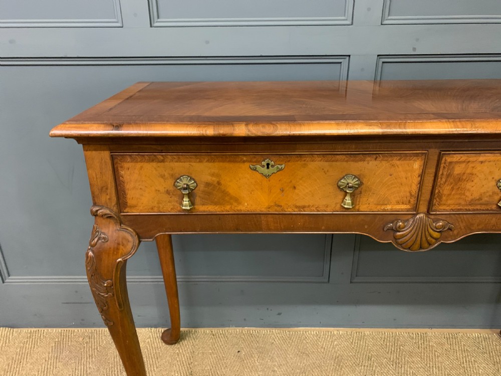 Burr Walnut Console Table View IV