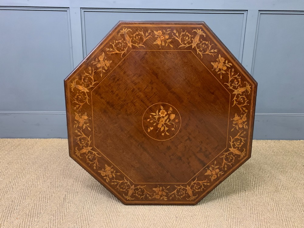Octagonal Inlaid Mahogany Occasional Table View VI