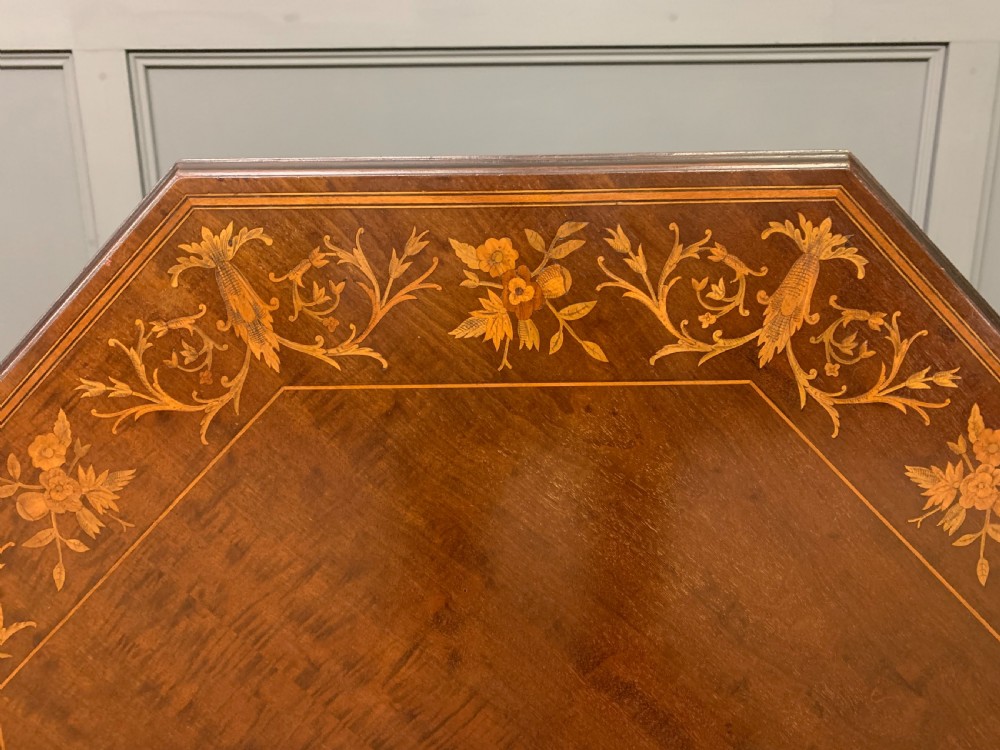 Octagonal Inlaid Mahogany Occasional Table View VII