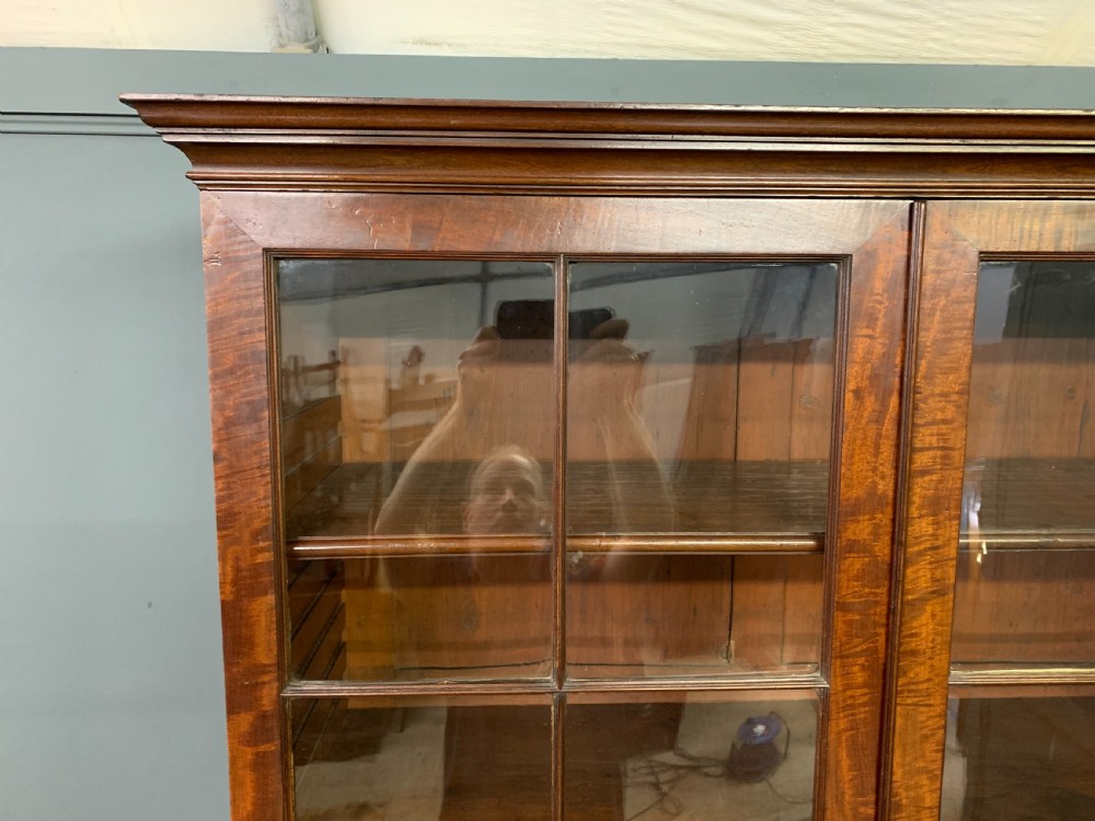 George III Mahogany Secretaire Bookcase View VII
