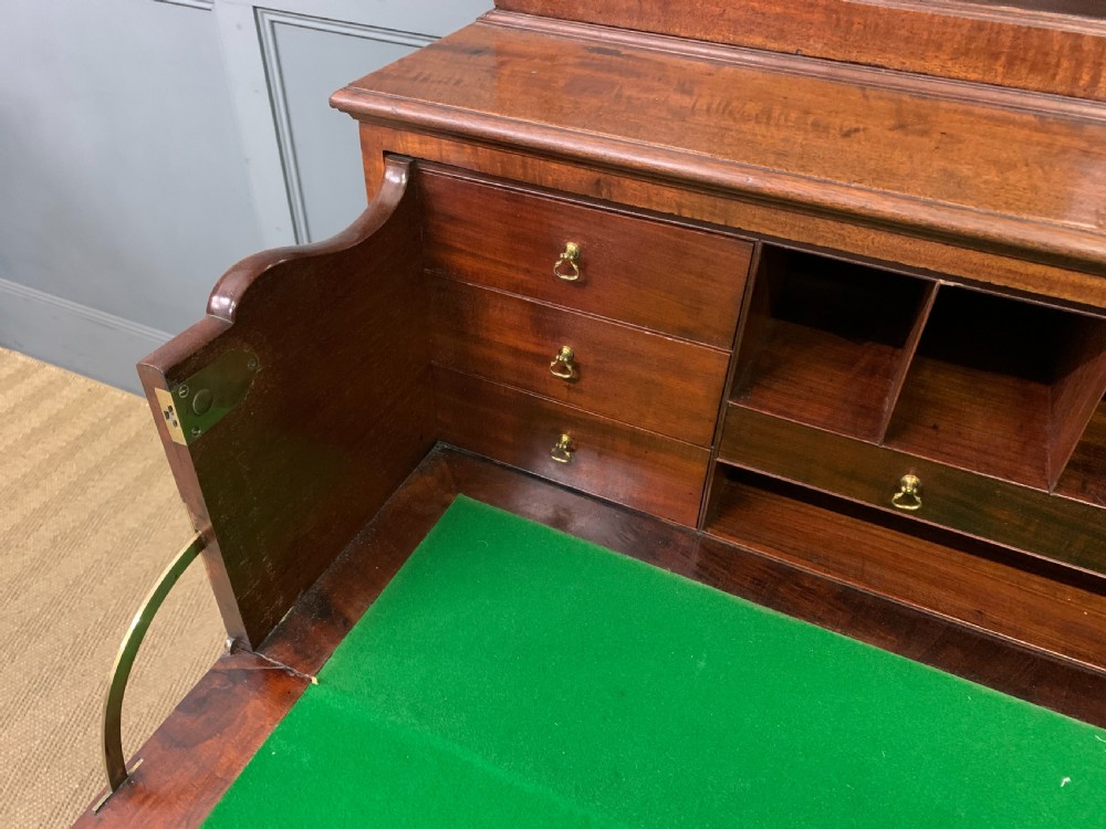 George III Mahogany Secretaire Bookcase View XII