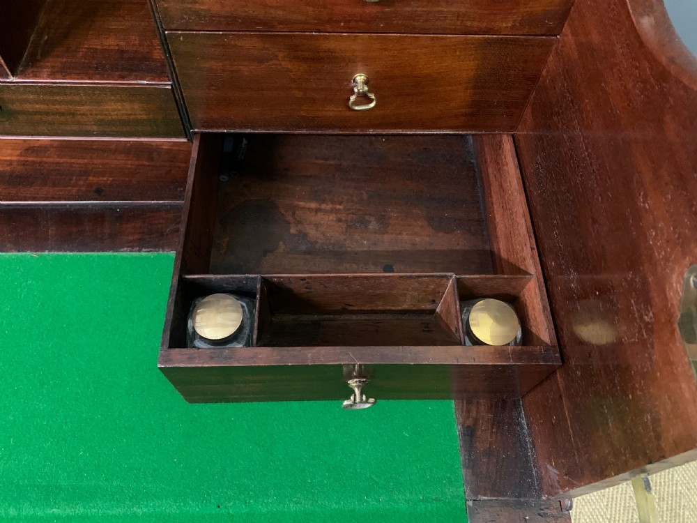 George III Mahogany Secretaire Bookcase View XIII