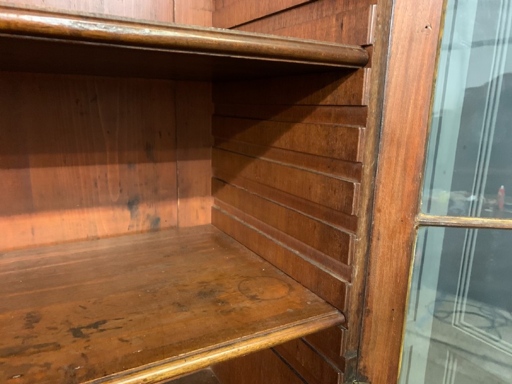 George III Mahogany Secretaire Bookcase View XV