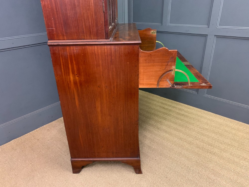 George III Mahogany Secretaire Bookcase View XXI