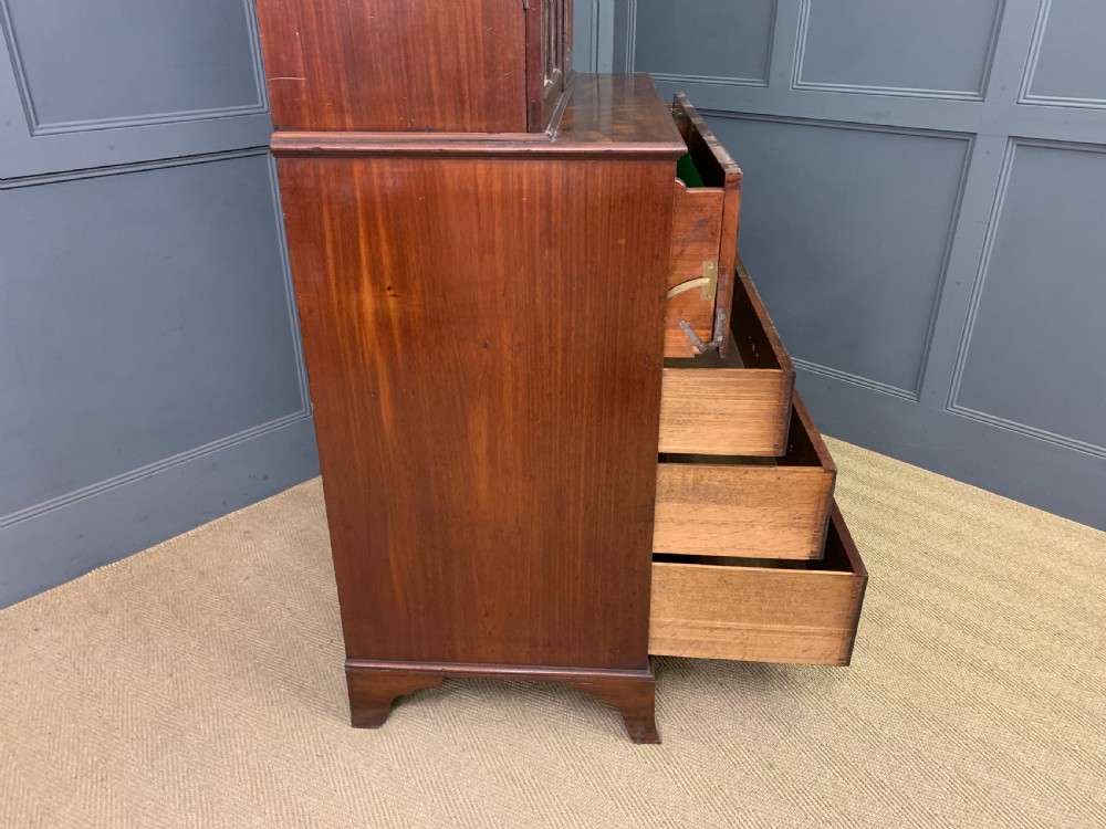 George III Mahogany Secretaire Bookcase View XXIII